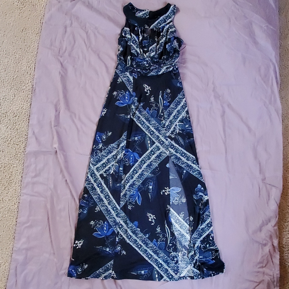Long navy blue dress size 4